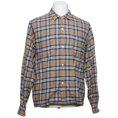 Chemise en flanelle (Beige, Bleu, Rouge) de Beams Coton