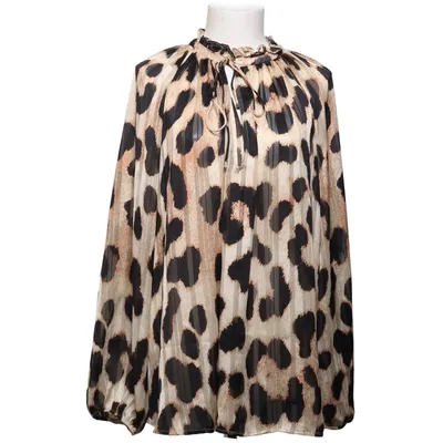 Blus (Svart, Beige) från H&M Polyester