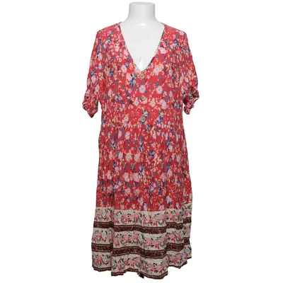 Dress (Red, Multicolored) from Shein Curve Viscose