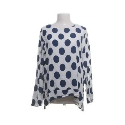 Blouse (Wit, Blauw) van Clarina Collection Viscose