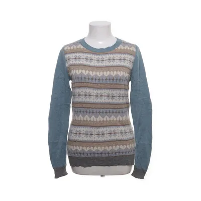 Trui (Blauw, Grijs, Beige) van Kew 159 Merinowol