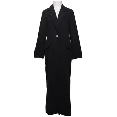 Manteau (Noir) de Donna Acétate, Polyester