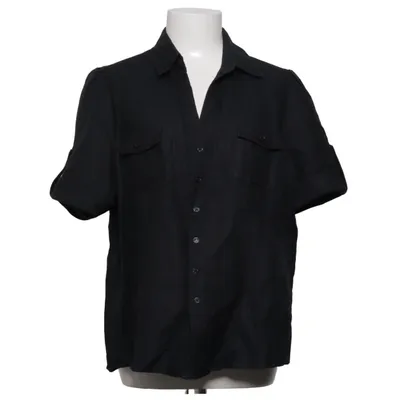 Short sleeve shirt (Black) from Jarvi Muoti Linen, Viscose
