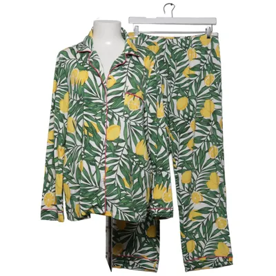 Pyjama (Weiß, Grün, Gelb) von Chelsea Peers Elasthan, Polyester