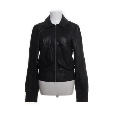 Läderjacka (Svart) från M by Madonna for H&M Polyester, Viskos, Skinn