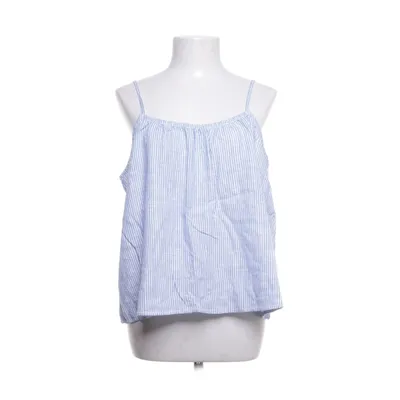 Tank Top (Blue, White) from H&M Viscose, Linen