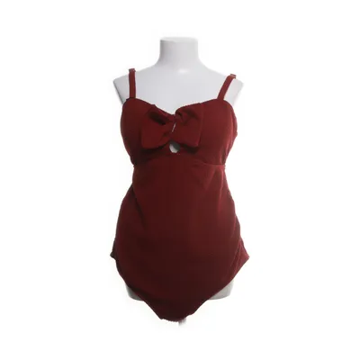 Zwangerschapsbadpak (Rood) van Maacie Elastaan, Polyester