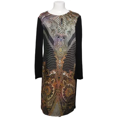 Jurk (Zwart, Meerkleurig) van Wivica Oest Elastaan, Polyamide, Polyester, Viscose