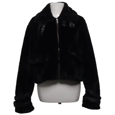 Veste en peau de mouton retournée (Noir) de Adorable Caro x NA-KD Polyester