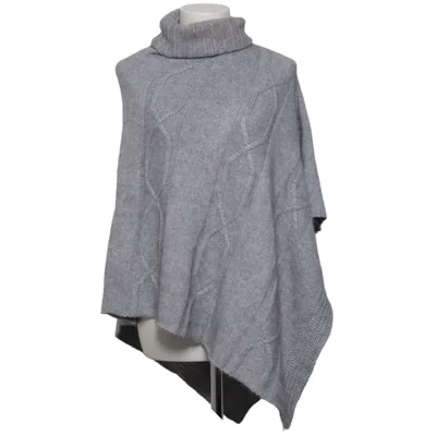 Poncho (Grau) von Miss Wang Kaschmir, Wolle