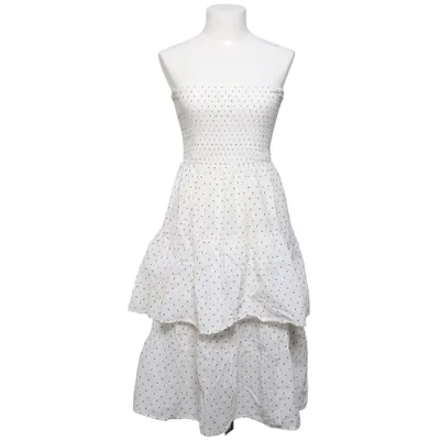 Jurk (Wit, Zwart) van H&M Katoen, Polyester