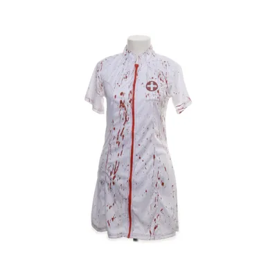 Maskeradkläder (Vit, Röd) från Widmann Polyester