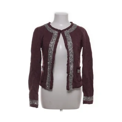 Cardigan (Purple, Silver) Cotton, Polyester