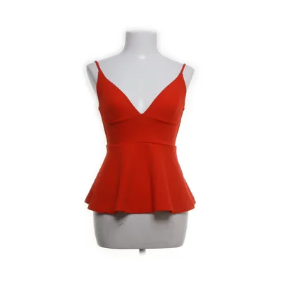 Peplumtopp (Röd) från H&M Elastan, Polyester
