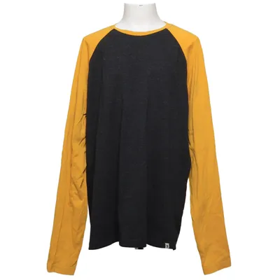 Baseball T-shirt (Gray, Yellow) from Fitz Cotton, Polyester
