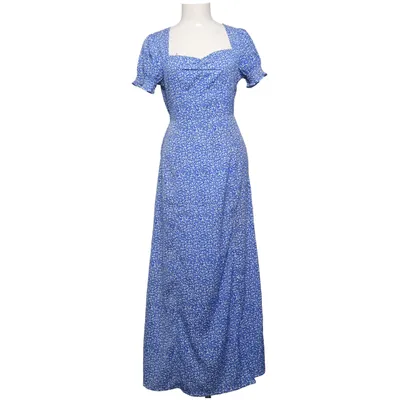 Maxikjole (Blå, Hvid) fra Vintage Dressing Polyester