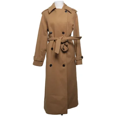 Coat (Beige) from Bruun & Stengade Polyester, Wool