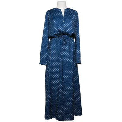 Robe longue (Bleu, Blanc) de Nife Élasthane, Polyester