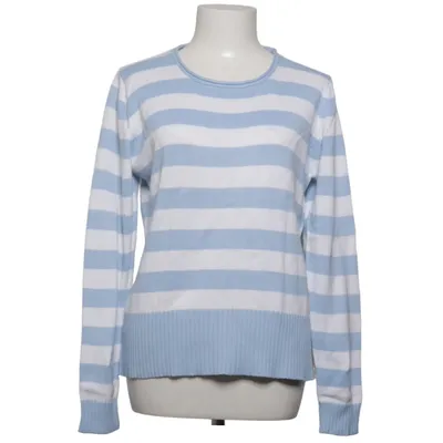 Strickpullover (Blau, Weiß) von Basic Line Acryl, Baumwolle