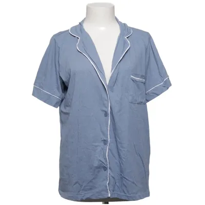 Chemise de pyjama (Bleu) de Ladies lounge Coton, Polyester