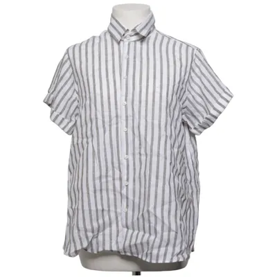 Kortärmad skjorta (Vit, Brun) från Feminine Linne