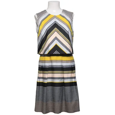 Jurk (Zwart, Wit, Geel) van Kookaï Elastaan, Polyester, Viscose