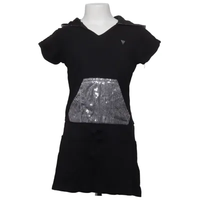 Kapuzenkleid (Schwarz, Silber) von Guess Kids Baumwolle, Polyester