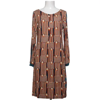 Klänning (Brun, Vit, Blå, Orange) från Du Milde Bomull, Elastan, Viskos