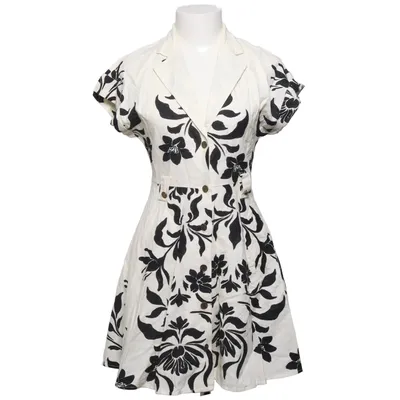 Blousejurk (Wit, Zwart) van Zara Linnen, Viscose