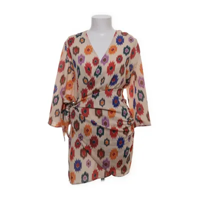 Omlottklänning (Beige, Flerfärgad) Bomull, Elastan