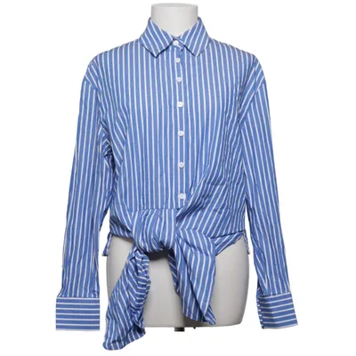 Shirt (Blauw, Wit) van Sleek Atelier Katoen