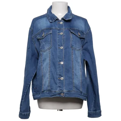 Veste en jean (Bleu) de Melya Melody Coton, Élasthane, Polyester