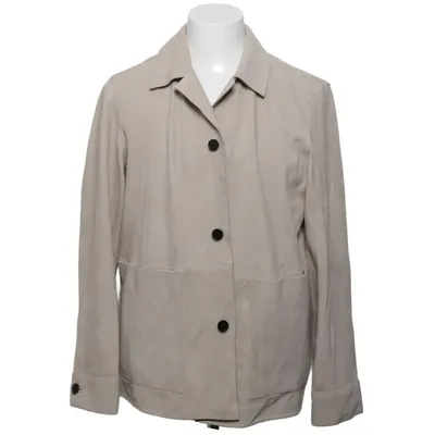 Leather jacket (Beige) from Massimo Dutti Studio Leather