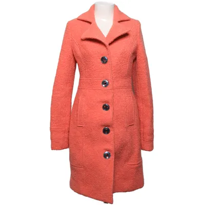 Coat (Pink) from Dept Polyester, Wool