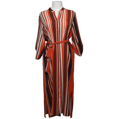 Shirt dress (Red, Brown, White) from Wallis Elastane, Polyester