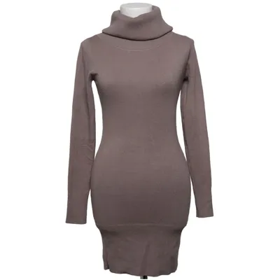 Turtleneck dress (Beige) from Hostar Cashmere, Cotton, Elastane