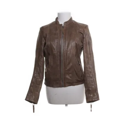 Leather jacket (Brown) from Gipsy by Mauritius
