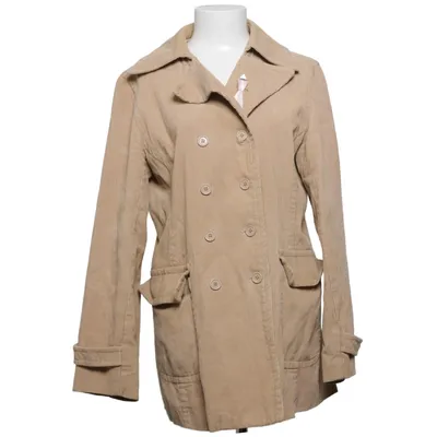 Manteau (Beige) de Isolina S Coton, Polyester