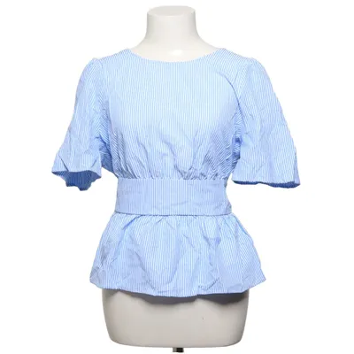 Wrap top (Blue, White) from Cupshe Elastane, Polyester, Viscose
