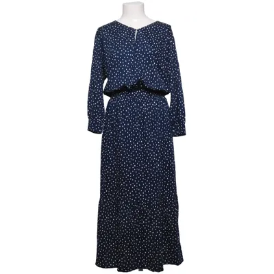 Robe longue (Bleu, Blanc) de House of Lola Élasthane, Tencel