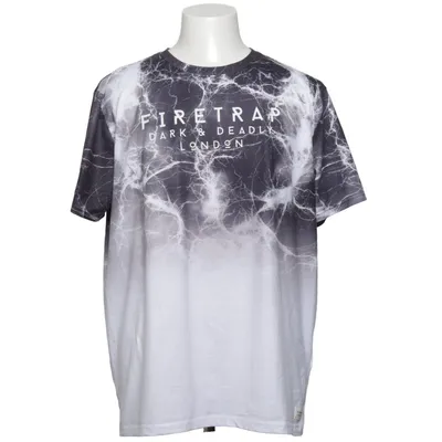 T-shirt (Noir, Blanc) de Firetrap Élasthane, Polyester