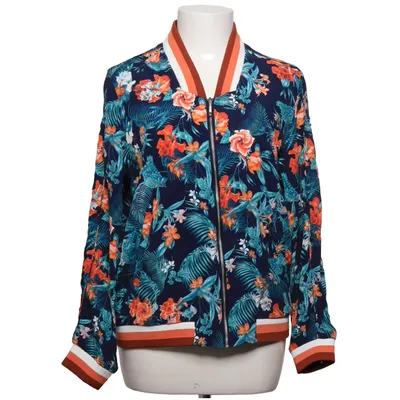 Bomberjack (Blauw, Meerkleurig) van Soaked in Luxury Viscose
