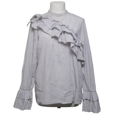 Blouse (Wit, Blauw, Geel) van Baum Und Pferdgarten Katoen, Elastaan, Polyamide