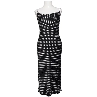 Maxi dress (Black, White) from Zara Viscose