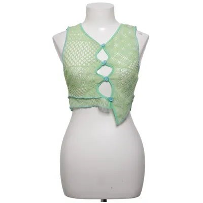Vest (Green) from Jaded London Cotton, Polyester