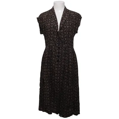 Jurk (Zwart, Beige) van Bergelin Elastaan, Viscose