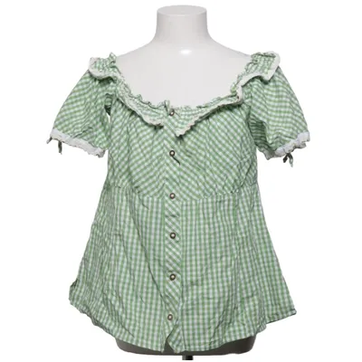 Dirndl blouse (Groen, Wit) van JCC Collection Katoen