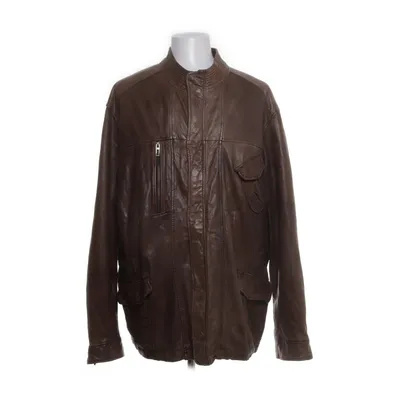 Leather jacket (Brown) from David Moore Leather, Cotton, Polyester
