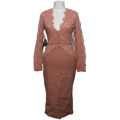 Jurk (Roze) van Rare London Katoen, Elastaan, Polyamide, Polyester, Viscose