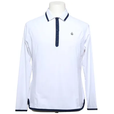 Trainingstop (Wit, Blauw) van Penguin Elastaan, Gerecycled polyester